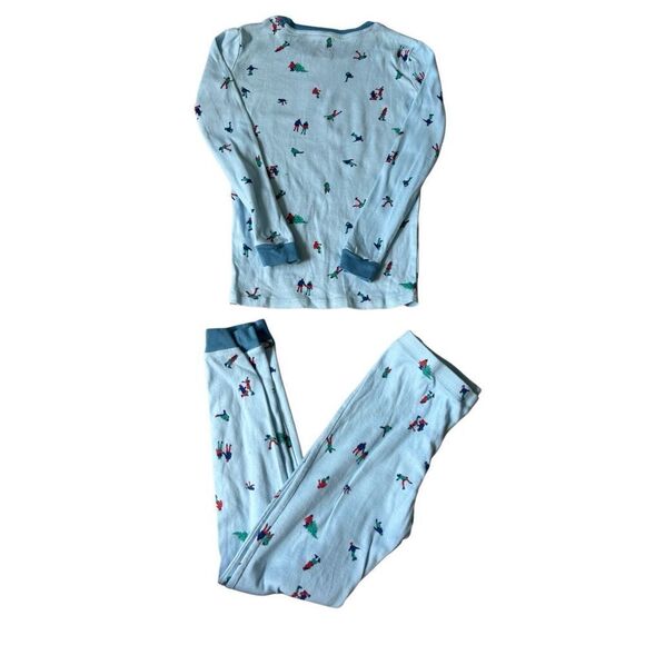 Summersalt Unisex Kids Pajamas Set size 10 Christmas Cotton Blue - Picture 6 of 6